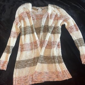 American Rag Multicolor Open-Front Cardigan